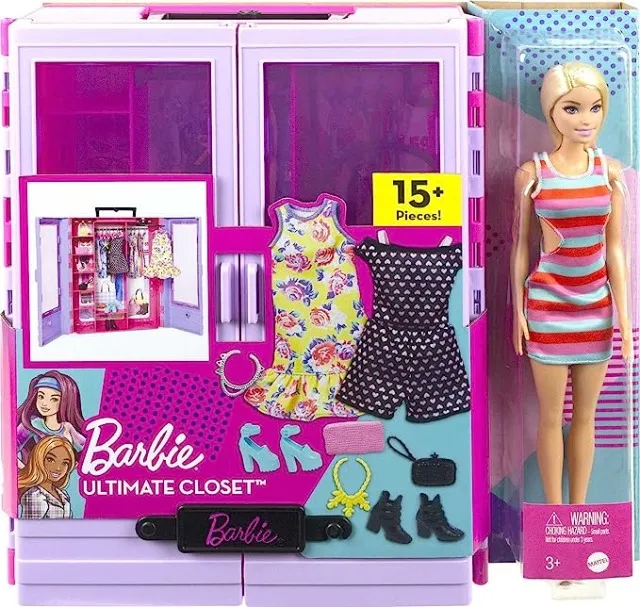 Maleta com Cama Bau e Sofa Cama para Bonecas Barbie