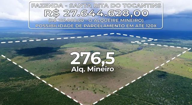Fazenda em Santa Rita. Parcelada.