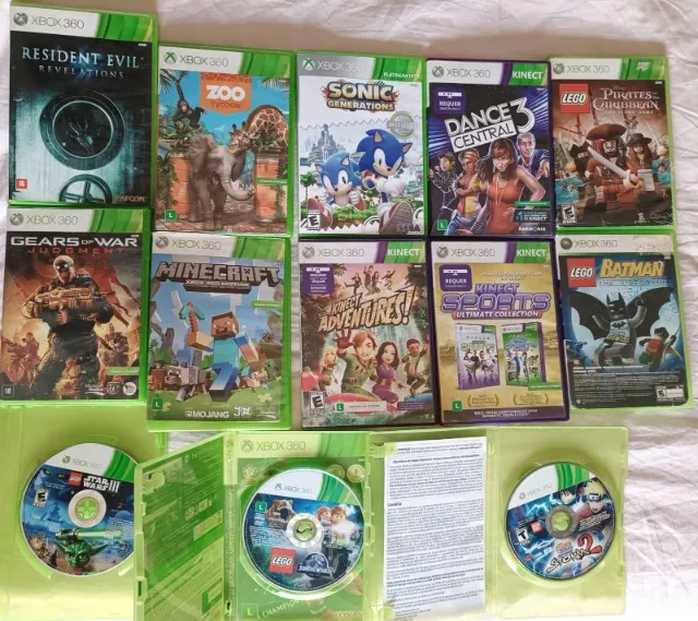 Lote 04 Jogos Originais Xbox 360 / Pacote