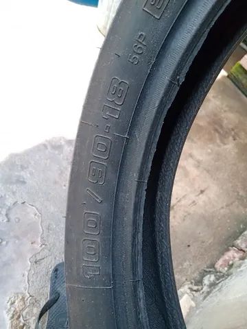 Vendo pneu aro 18 100/90 traseiro usado - Foto 3