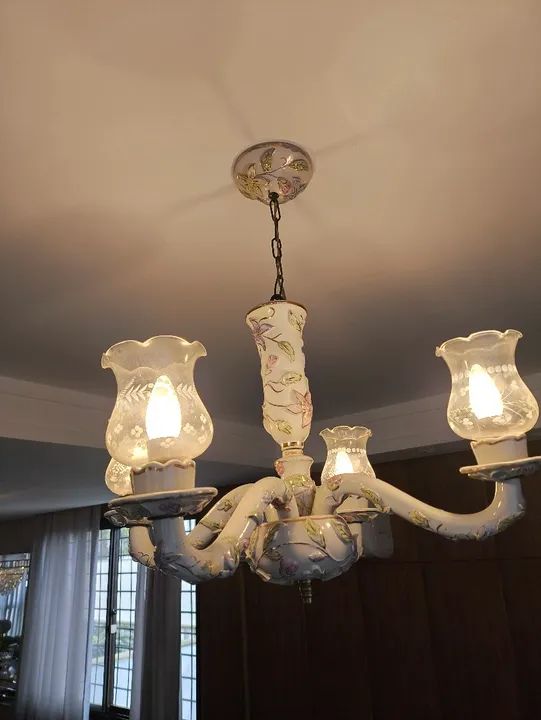 Lustre Francês Porcelana  - Foto 5