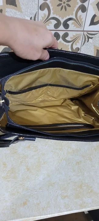 Bolsa de couro legítimo  - Foto 3
