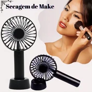 Mini Ventilador Portatíl Usb De Mão Mesa Maquiagem Recarregal z869 - Foto 4