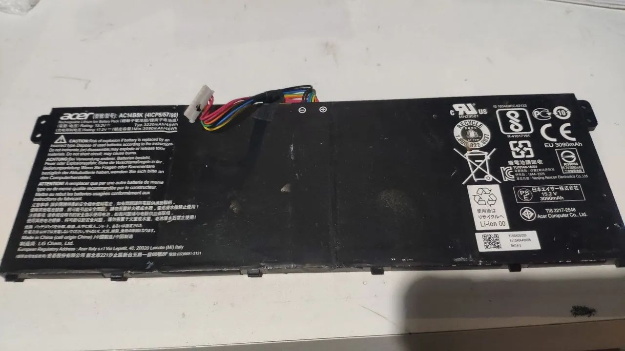 Bateria notebook Acer ac14b8k 15.2v 3220mah