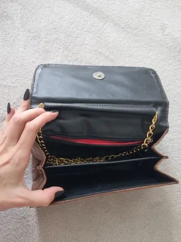 Bolsa Carteira Bag com alça marrom - Foto 3