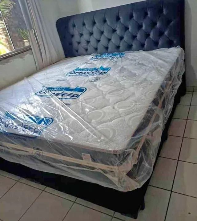 Cama box colchão e base (super king) 10x sem juros 