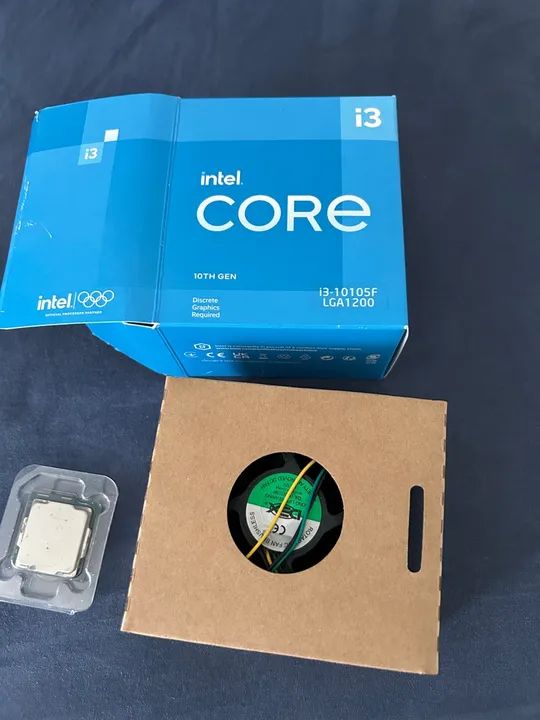 Processador Intel Core i3 10105F com dois cooler