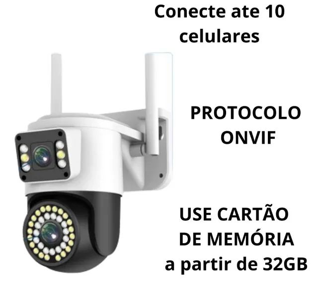 Câmera de Segurança Externa com 2 Lentes - Proteja o que é Importante! - Foto 2