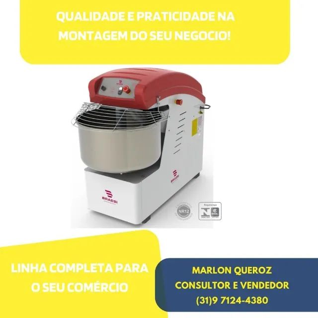 Amassadeira 25/40KG Espiral Braesi Nova