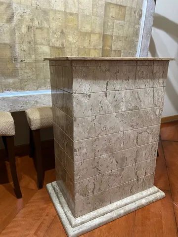 Mesa retangular (mármore travertino) - Foto 3