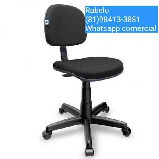Cadeira secretaria giratória sem braço e com assento regulável em até 5x sem juros 