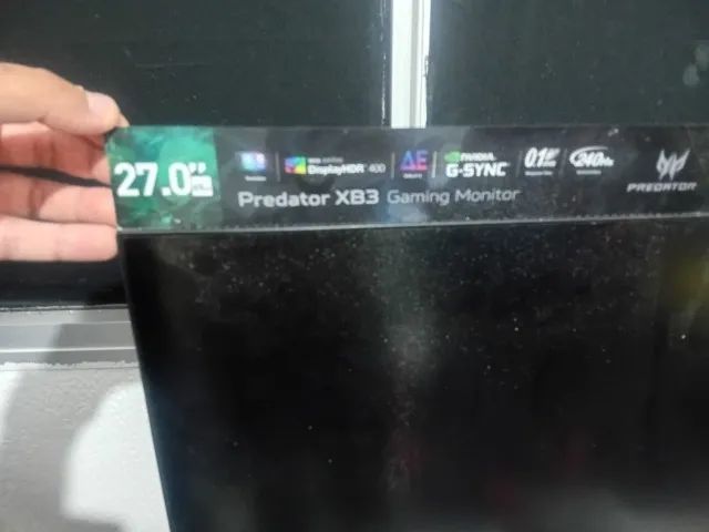 Monitor Gamer Acer Predator 27' IPS, 240 Hz, Full HD, 1ms, G-Sync, HDR 400, 99% sRGB, HDMI - Foto 2