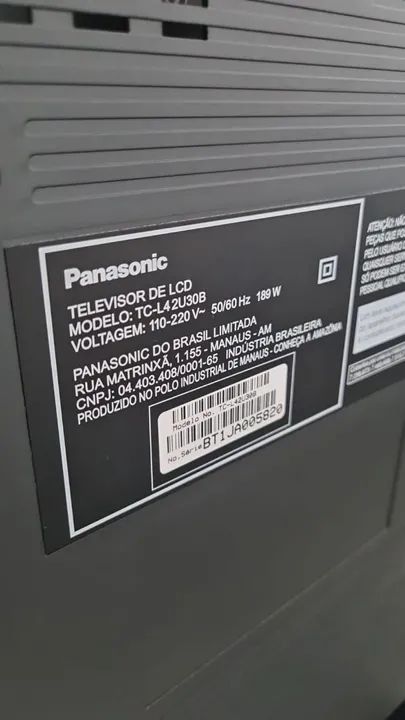 TV 42 POLEGADAS PANASONIC Modelo TC-L42U30B  - Foto 3