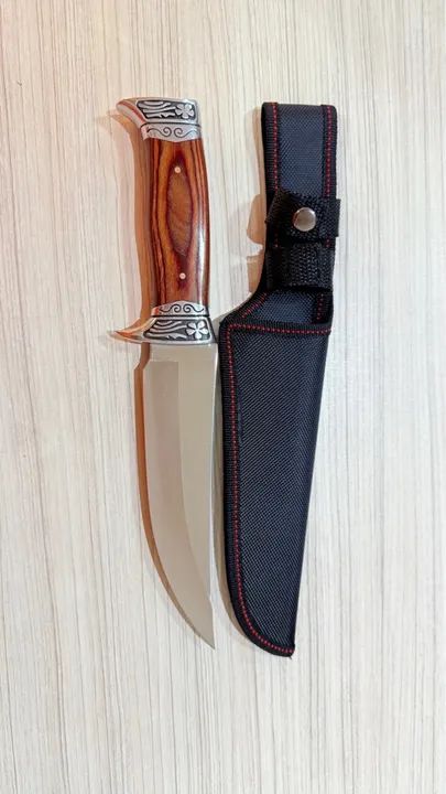 Faca de chef cabo de madeira super afiada 