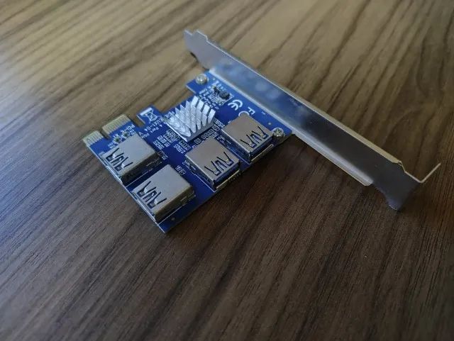 Placa Pci-e Multiplicadora Para Cabo Riser 1x4 - Foto 3