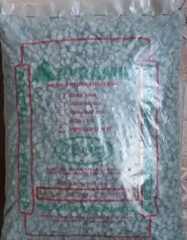 Pedra 1/2 Sacos 20kg 5,50 em Suzano - Foto 4