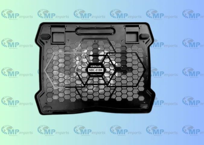 Loja MP Imports: Base para Notebook C3Plus NBC-01BK 14' Preto - Refrigerada com Cooler - Foto 3