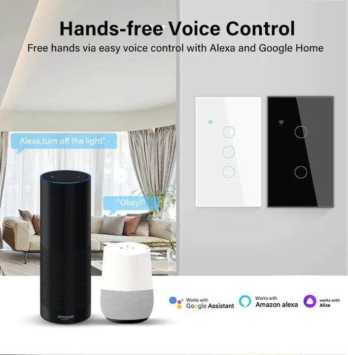 Interruptor Wifi Tuya 2 Botões, Compatível com Alexa, Aplicativo  - Foto 5
