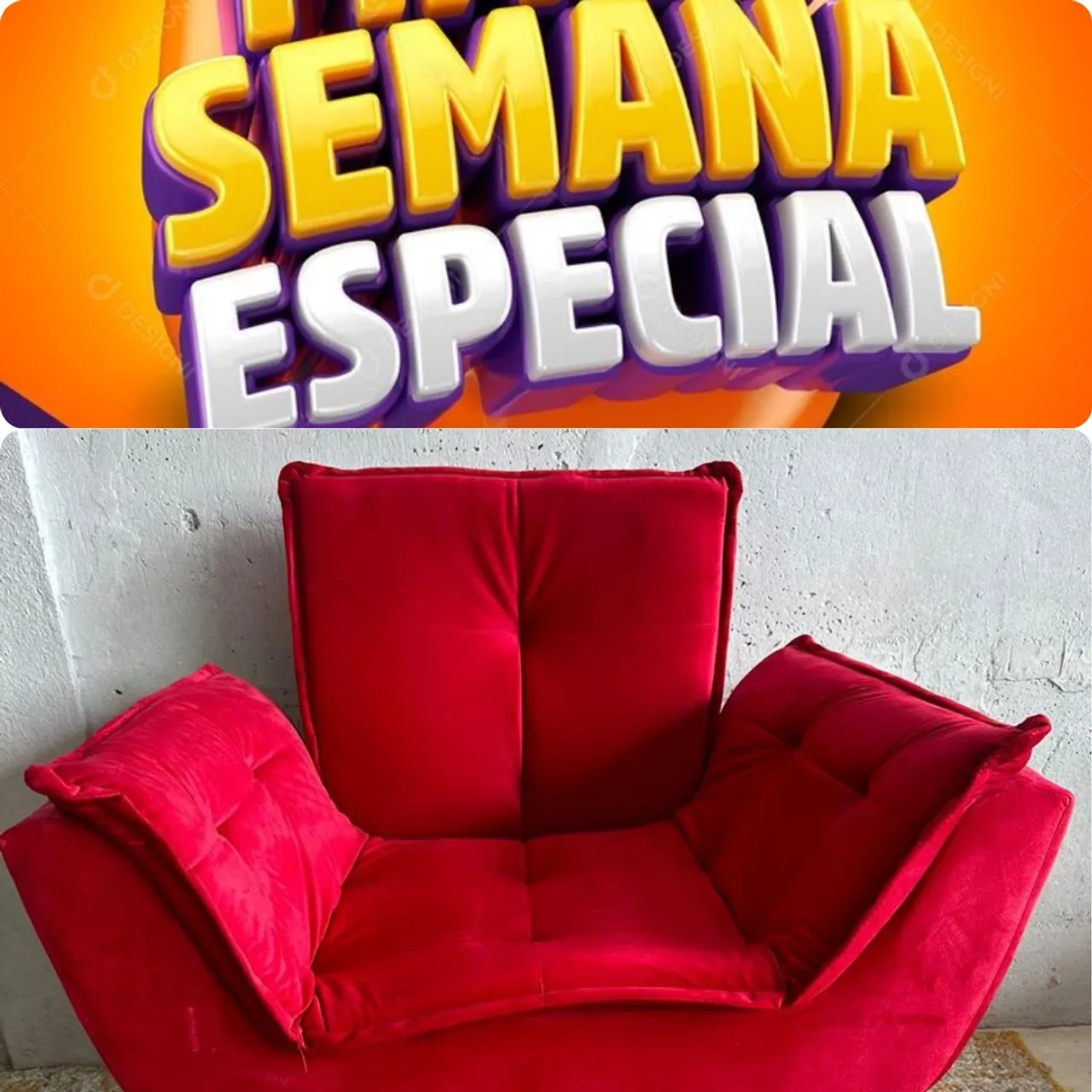 Feirão poltronas, opala cor vermelho 1 lugar