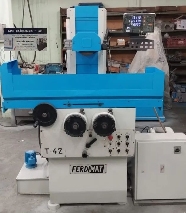 retifica plana ferdimat t 42 ano 1986 completa com digital 02 eixos novo