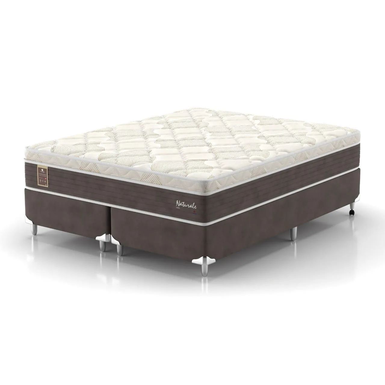 Cama Queen box e colchão molas ensacadas 