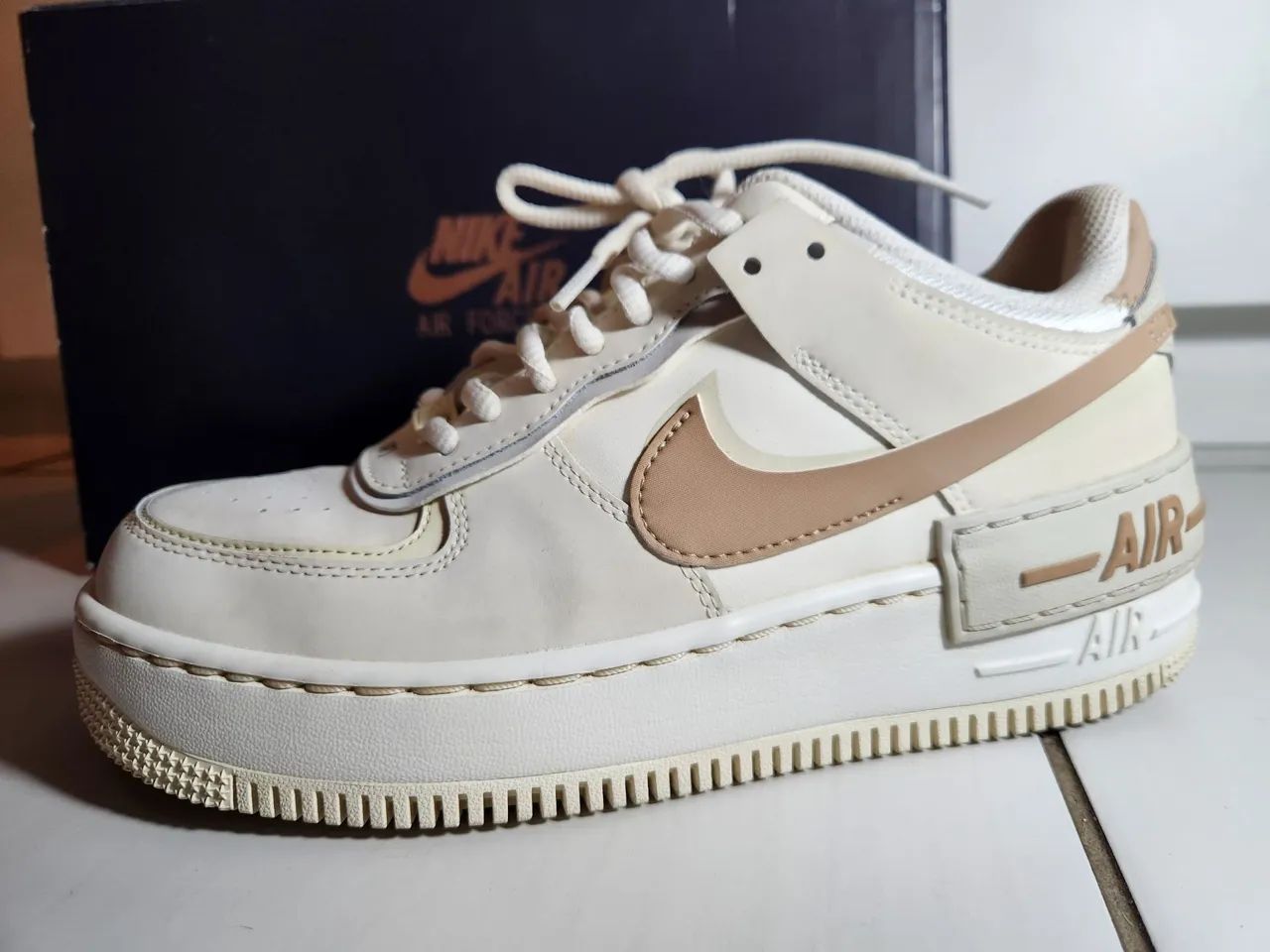Nike Air Force 1 Shadow Bege  - Foto 2