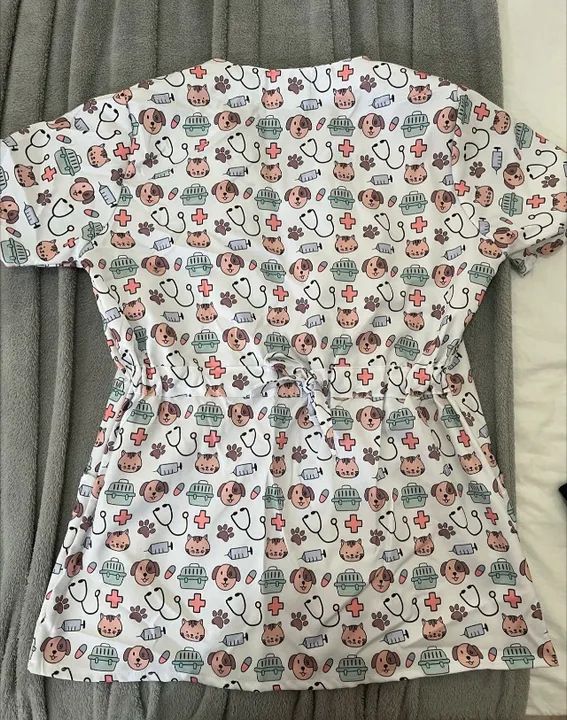 Pijama Cirúrgico Estampado - Pouco usado - Foto 2