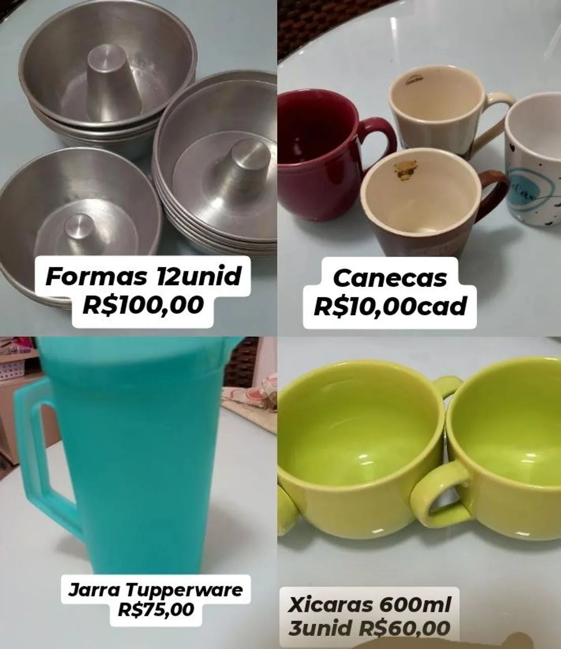 Kit de Cozinha Completo - Formas, Canecas, Jarra e Xícaras - Foto 2