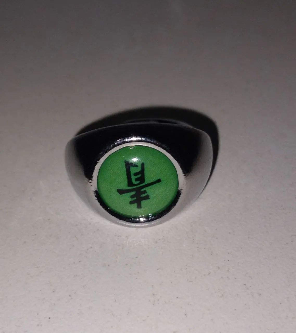 ANEL AKATSUKI NARUTO SHIPPUDEN DEIDARA VERDE AJUSTAVEL