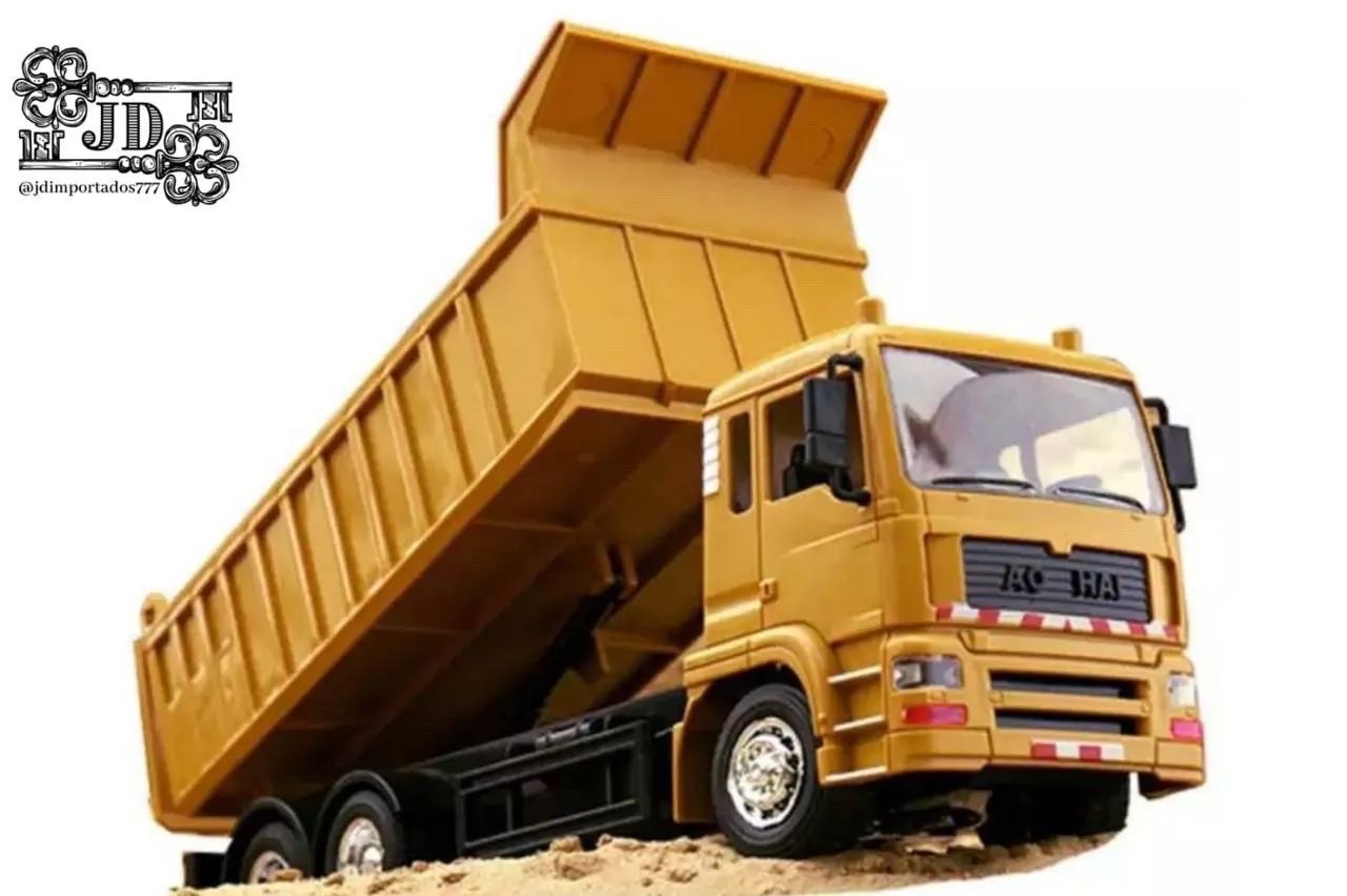 Caminhão controle remoto com basculante criança diversão - Foto 4