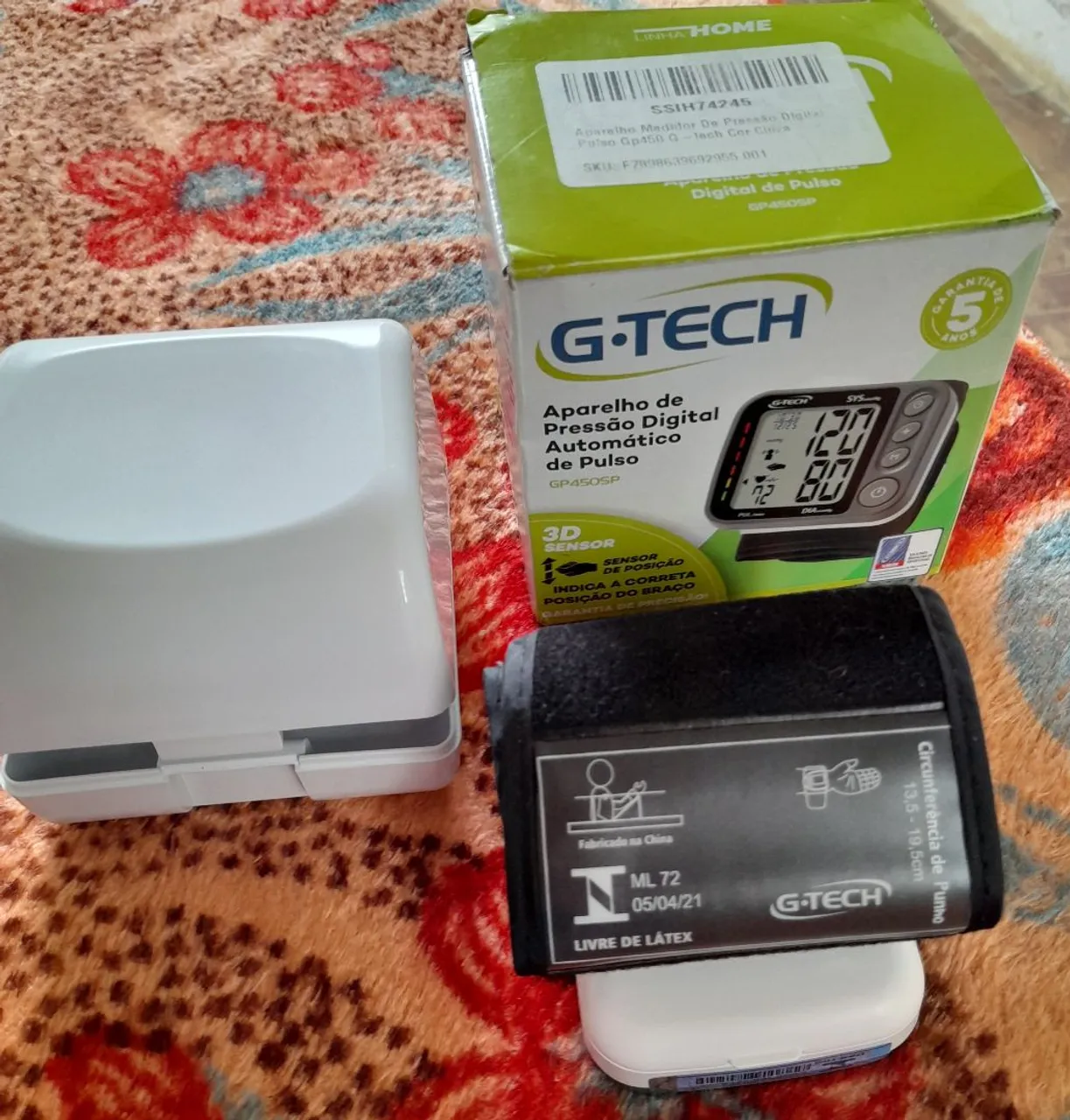 Aparelho de Pressão Digital Automático de Pulso G-Tech GP450SP