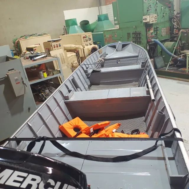 Barco 6 metros alumínio chato. - Foto 5