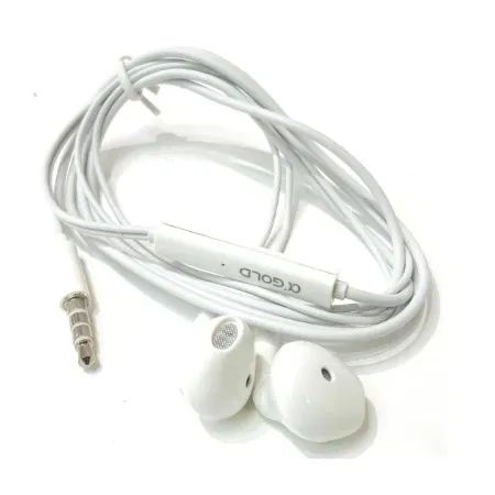 Fone de Ouvido com Fio - A'Gold Branco - Foto 3