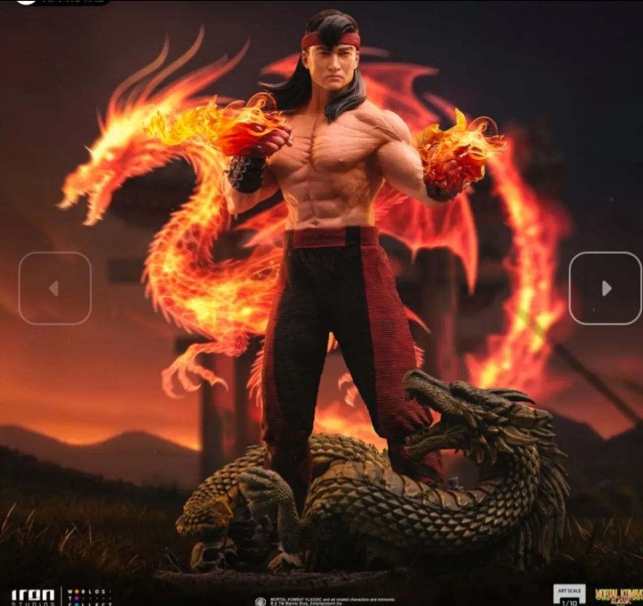Liu Kang Mortal Kombat Iron Studios