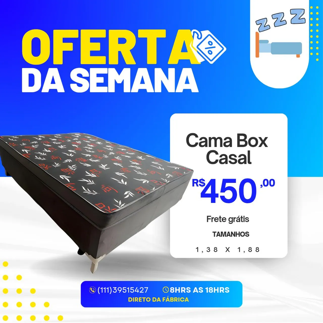Cama Box Casal - Oferta da Semana
