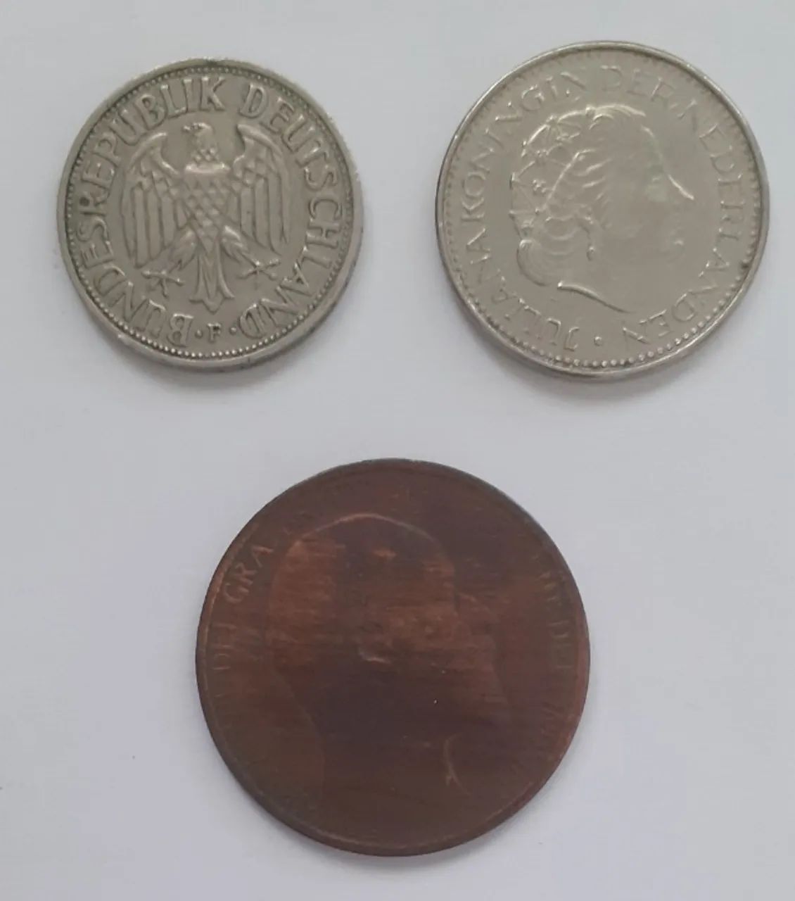 Lote 3 Moedas - Reino Unido / Alemanha / Holanda  - Foto 2