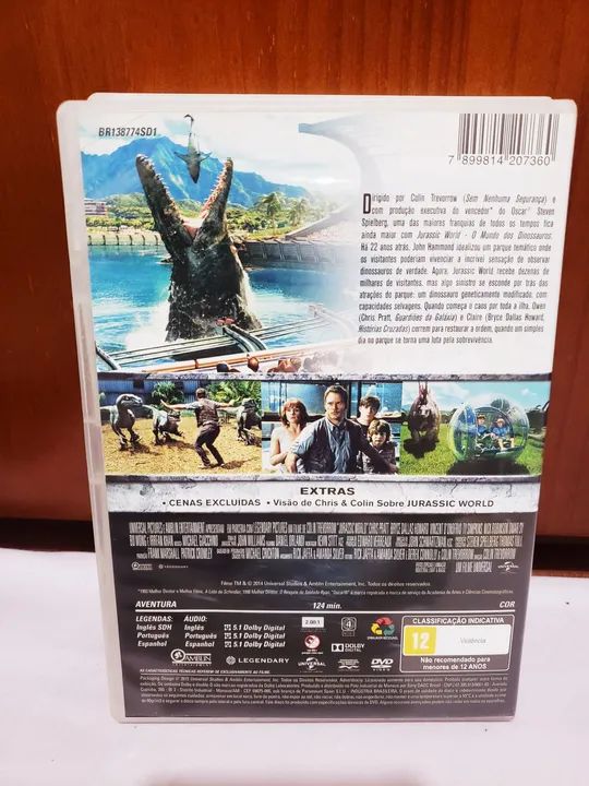 Dvd Jurassic World o mundo dos dinossauros - Foto 2