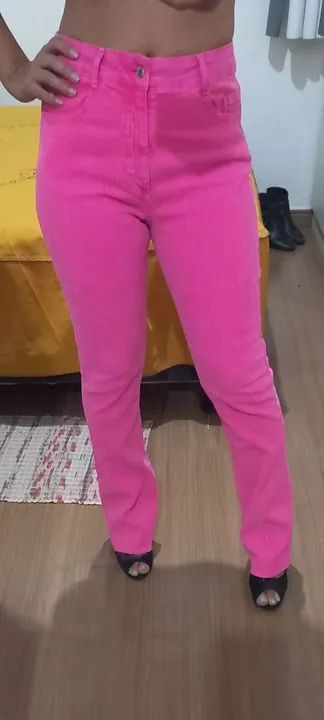 Calça Jeans Pink/rosa tam 40 - Foto 4