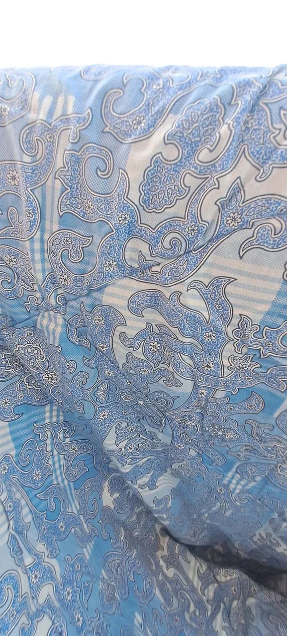Edredom Casal Azul com Estampa Floral - Foto 3