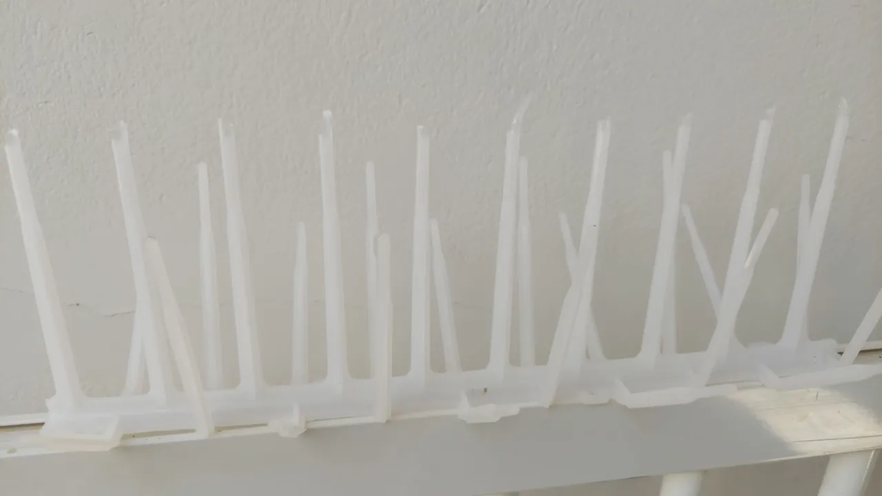 Anti-pássaros para sacada - 19 peças - 33 cm
