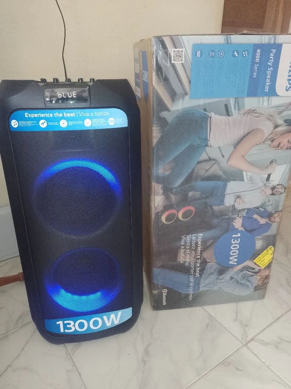 Caixa de Som Philips Bluetooth 1300W - Foto 2
