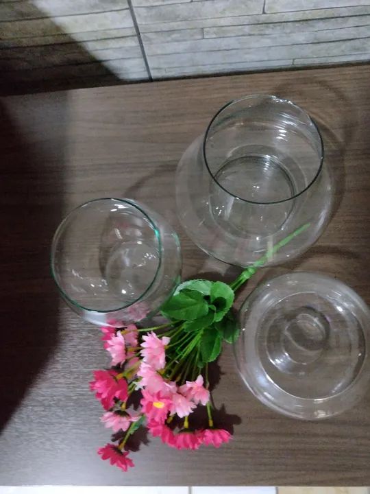 3 Potes de Vidro Decorativos  - Foto 2