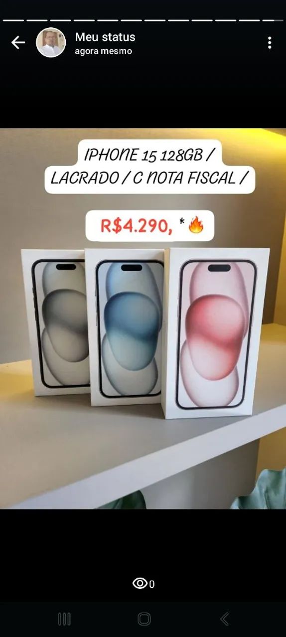 Iphone 16 128GB lacrado ,Nota fiscal Garantia Apple. 