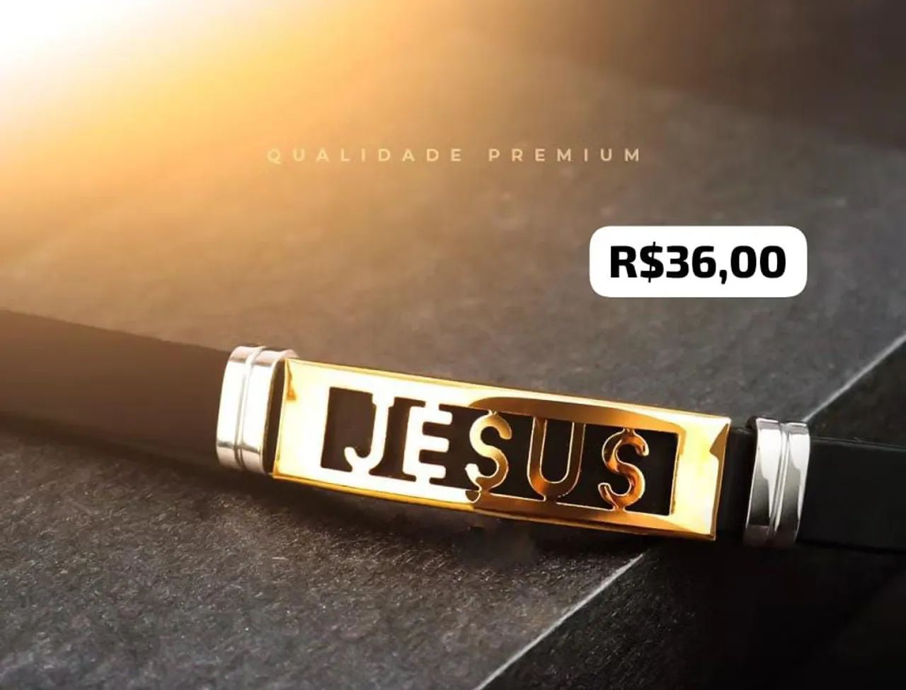 Pulseira Jesus em  Silicone - Foto 5