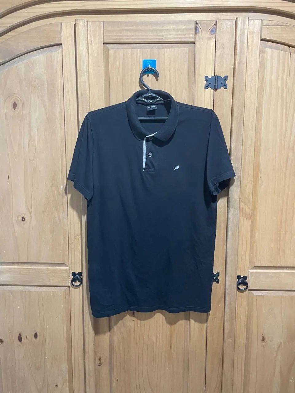 Polo Masculina Preta - Tamanho M