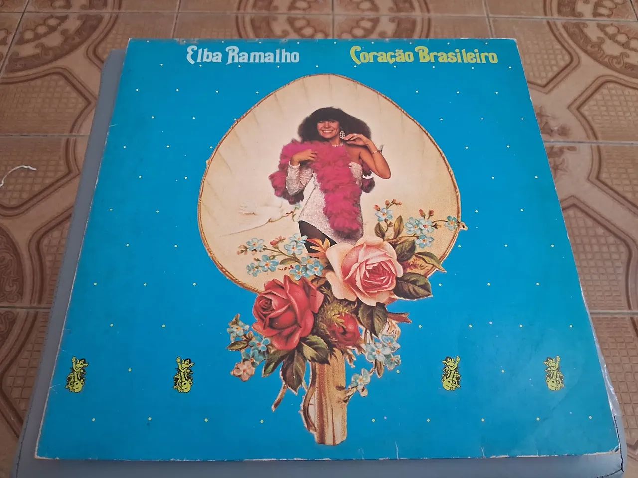 Disco de vinil lp Elba Ramalho coração Brasileiro 
