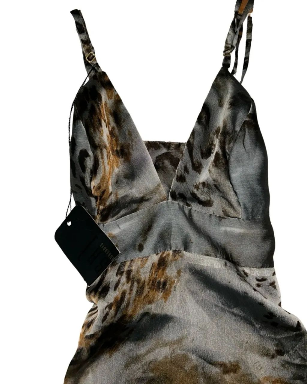 Vestido Kadosh de seda estampado animal print - Foto 5