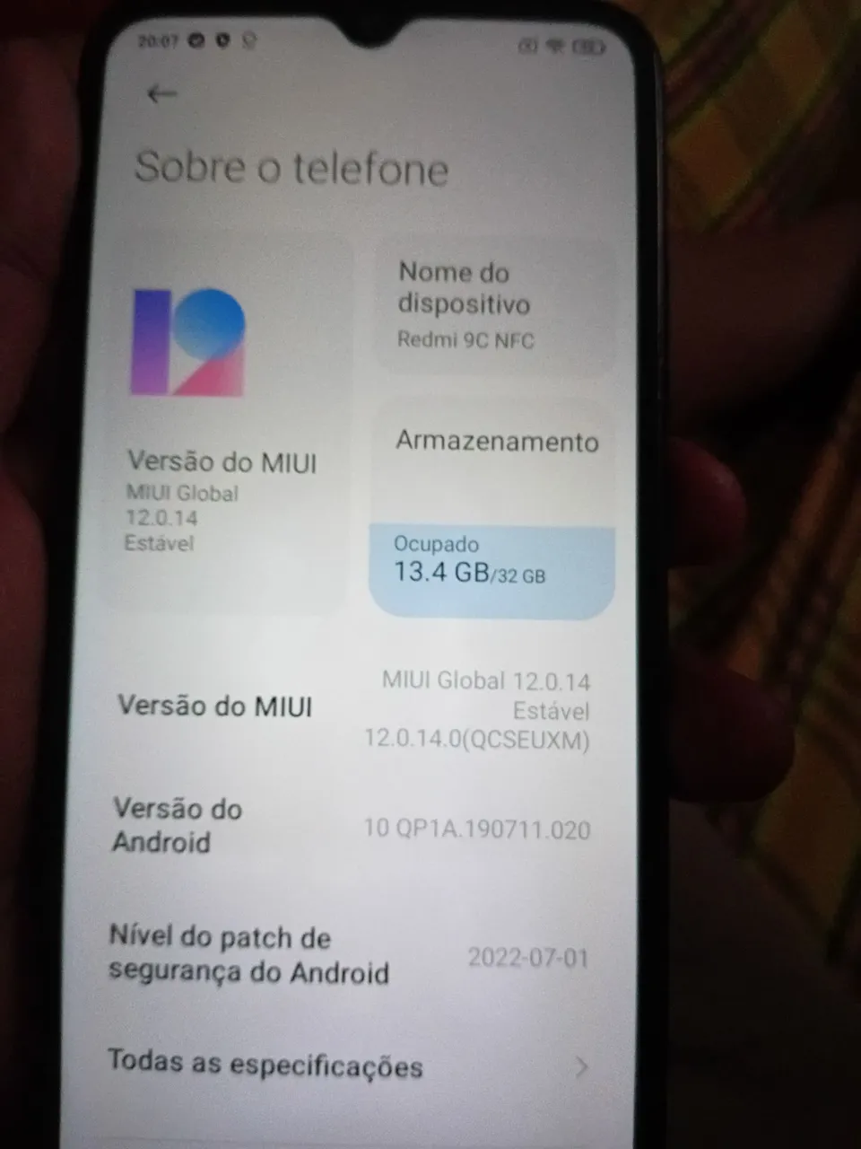 Vendo esse celular redmi 9c pegando tudo normal
