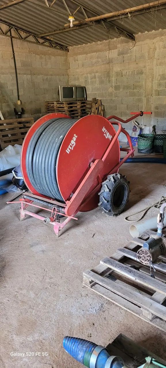 Carretel Irrigação - Irrigat 120/50 + Bomba Schneider 10 cv 