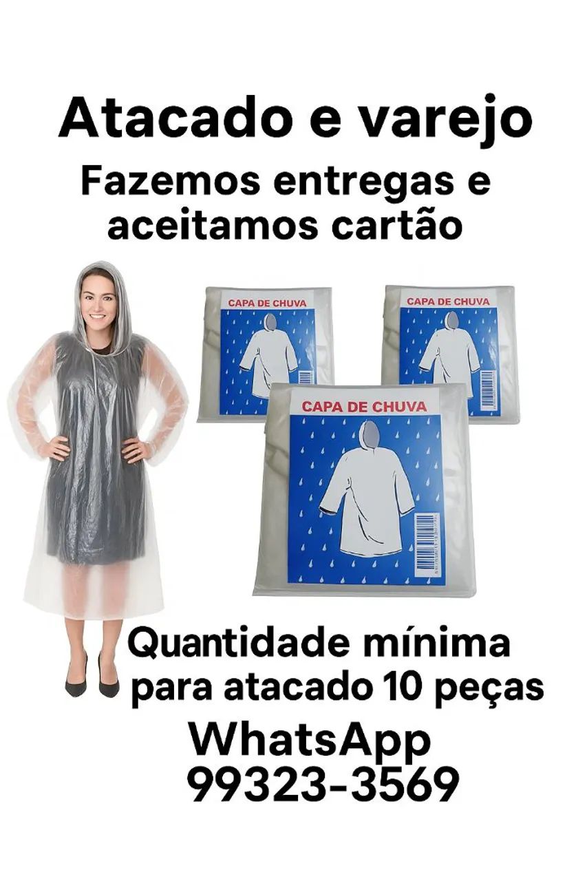 Capas de Chuva para Atacado e Varejo